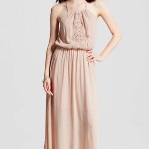 NWT Mossimo Supply Co peach bloom halter dress